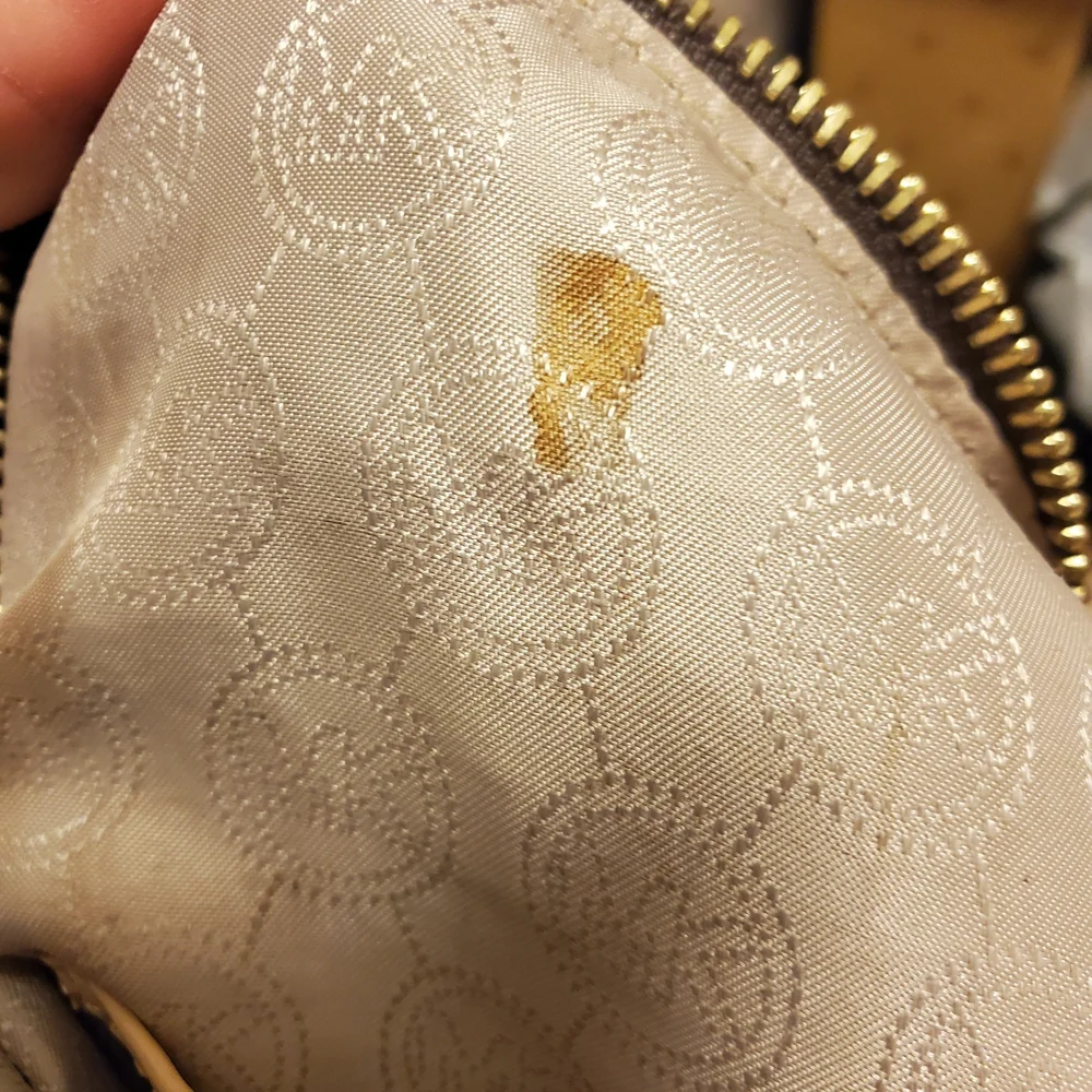 Michael Kors Grayson Suede Satchel  *FLAWS INSIDE - Picture 9 of 15